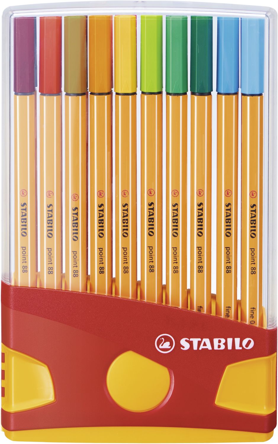 Fineliner - point 88 ColorParade - 20er Tischset in rot/orange- mit 20 verschiedenen Farben