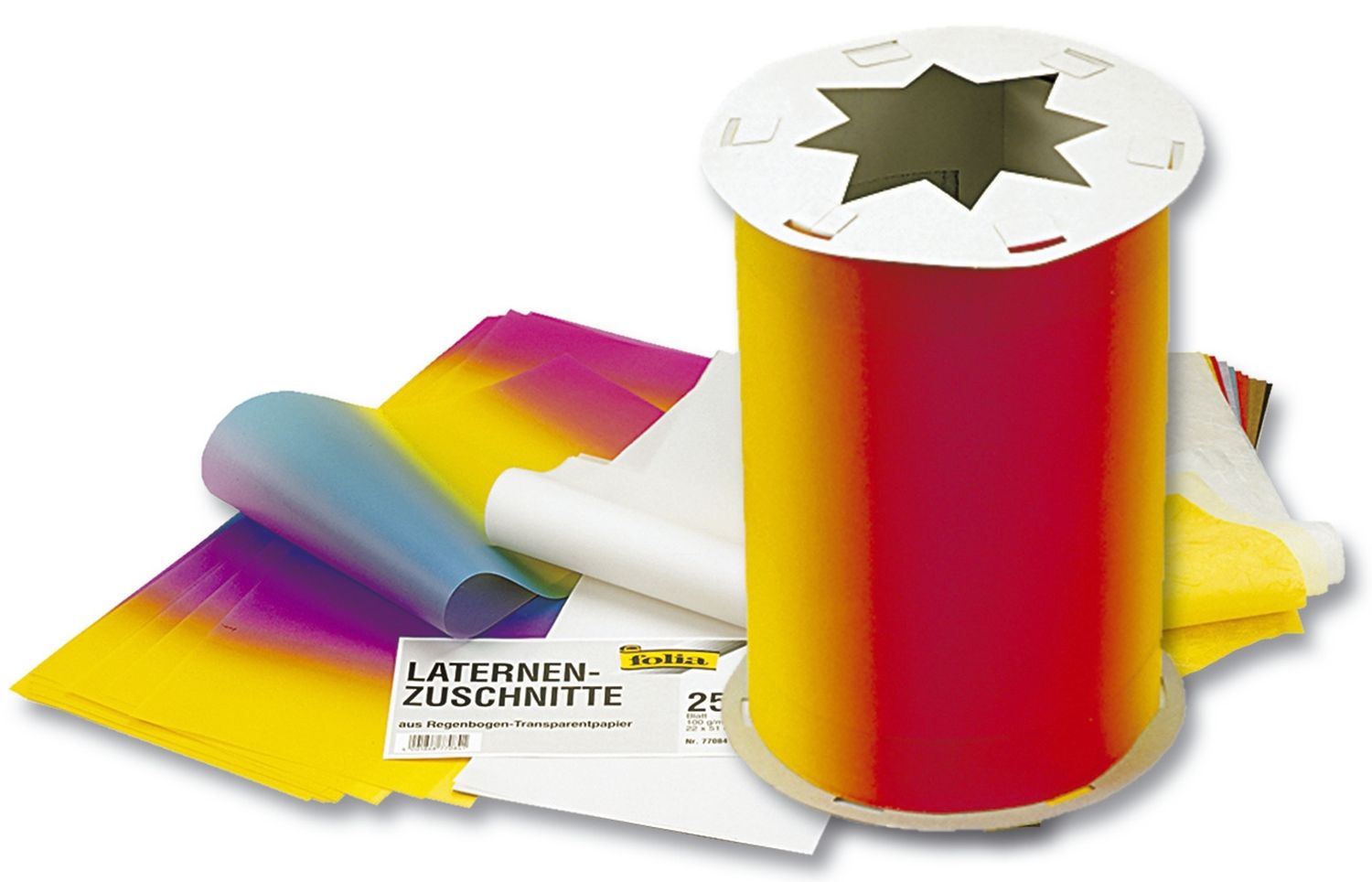 Laternenzuschnitt - 22 x 51 cm, 25 Blatt, Transparentpapier, unbedruckt Laternenzuschnitt - 22 x 51 cm, 25 Blatt, Transparentpapier, unbedruckt