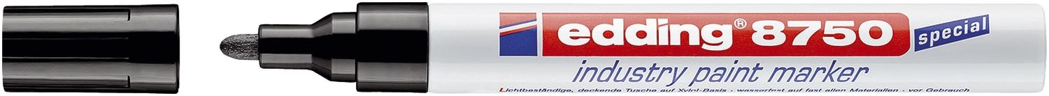 8750 Lackmarker industry paint marker - 2-4 mm, schwarz 8750 Lackmarker industry paint marker - 2-4 mm, schwarz
