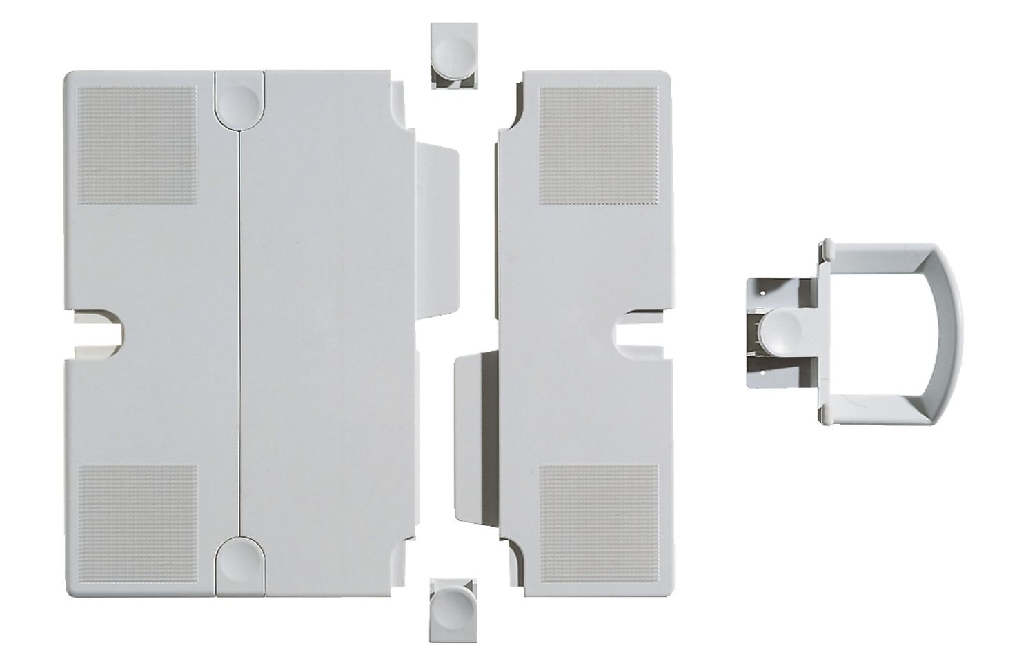 Erweiterungsplatten-Set für Telefonschenkarm - lichtgrau Erweiterungsplatten-Set für Telefonschenkarm - lichtgrau