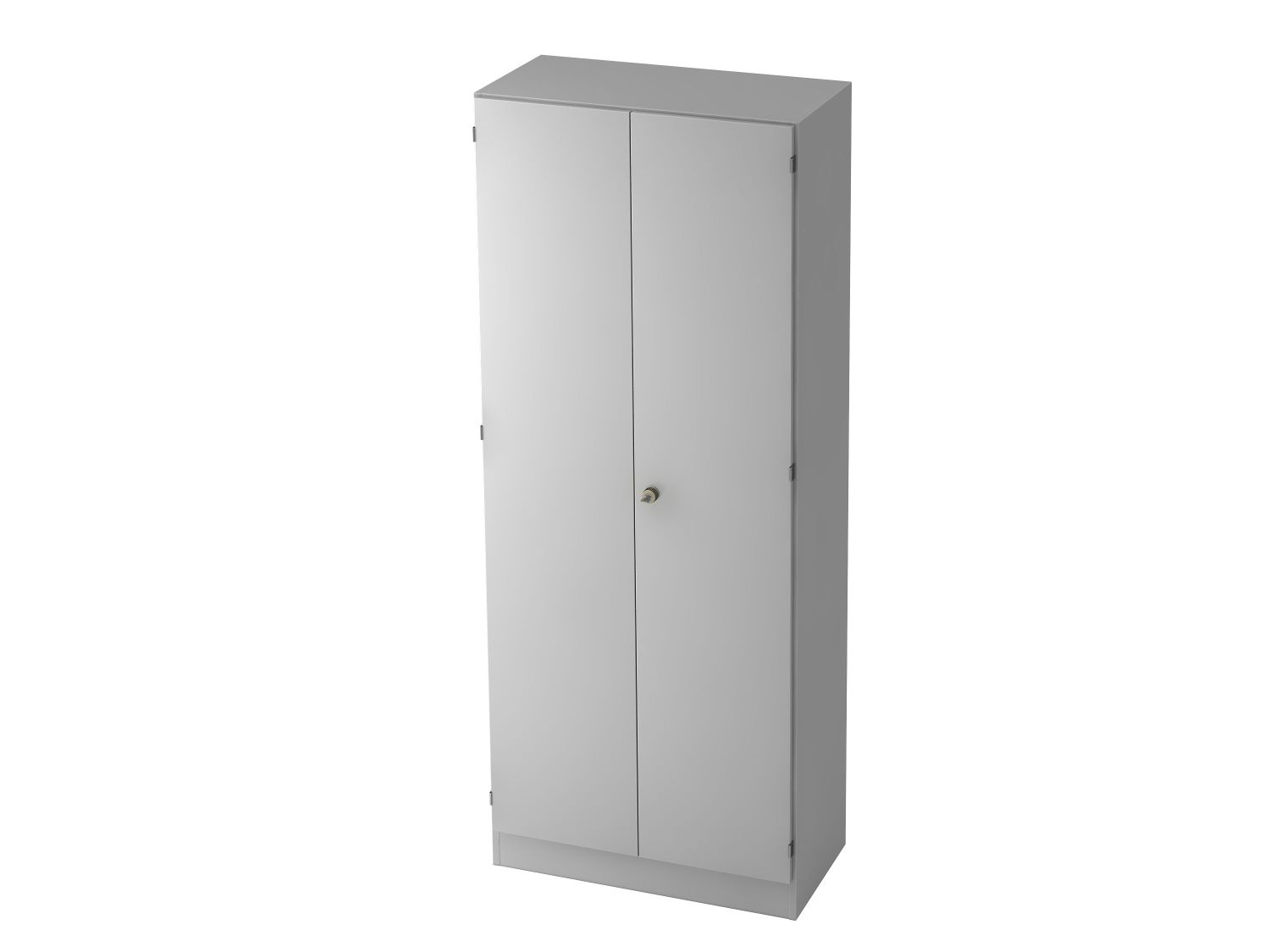 Schrank - 5OH, Sockelblende, Grau/Grau, mit Montageservice