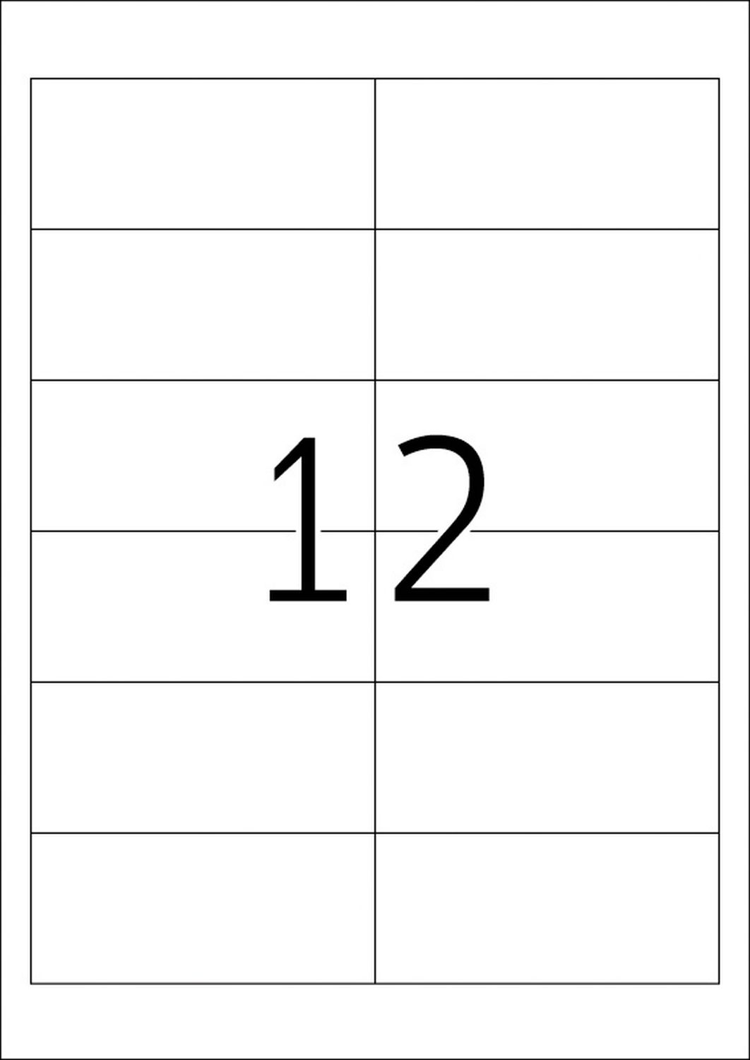 4669 Etiketten Premium A4, weiß 97x42,3 mm Papier matt 1200 St.