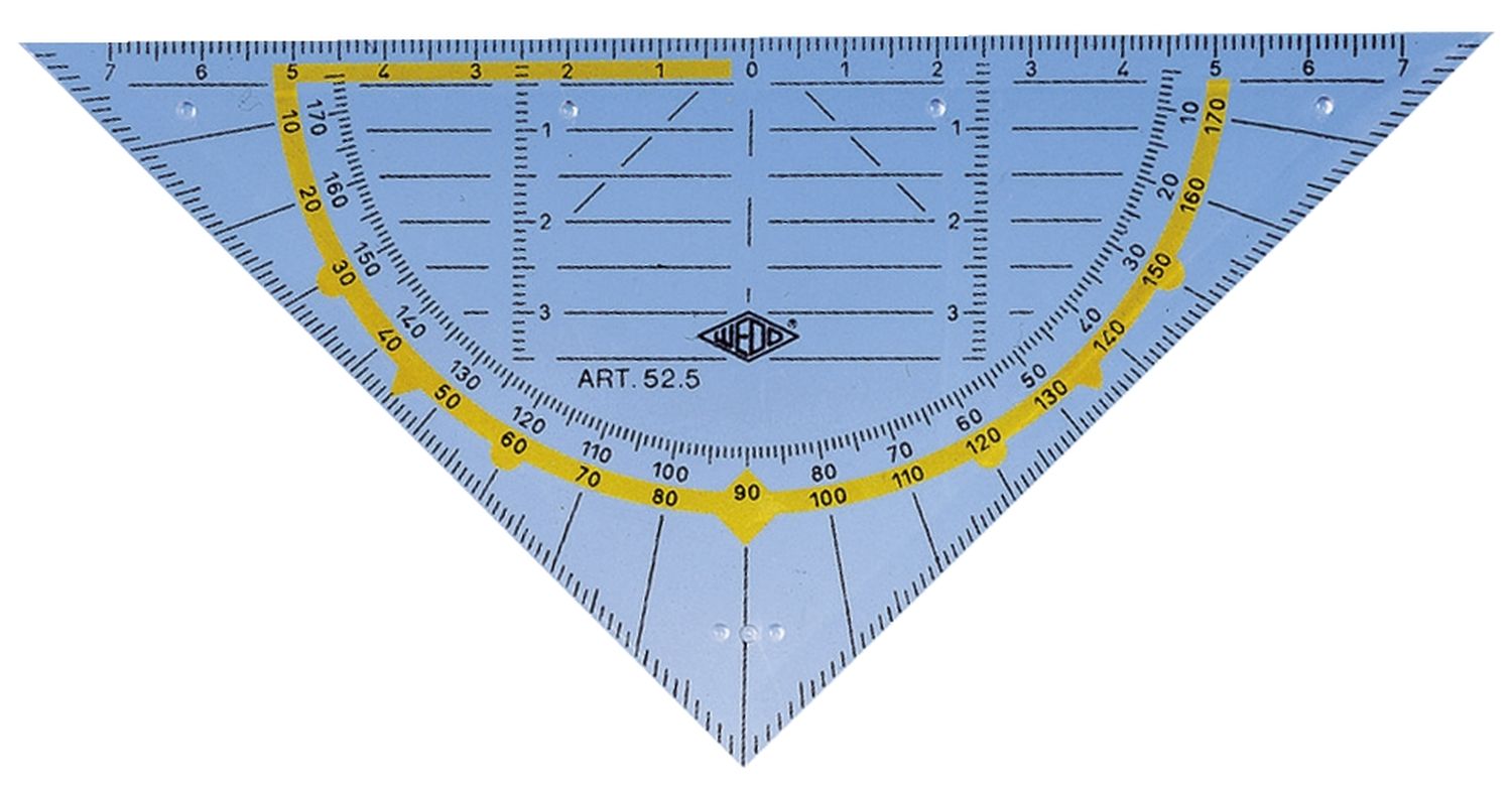 Geometrie-Dreieck ohne Griff, 160 mm