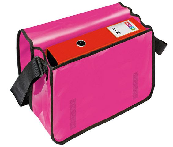 VELOCOLOR® Umhängetasche - 375 x 315 x 110 mm, LKW-Plane, pink VELOCOLOR® Umhängetasche - 375 x 315 x 110 mm, LKW-Plane, pink