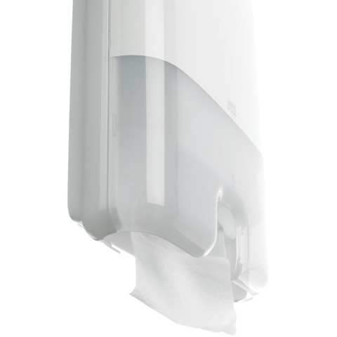 Handtuchspender Tork Xpress 552000, System H2, 437 x 360 x 133 mm, für ca. 600 Falthandtücher, Kunststoff, weiß