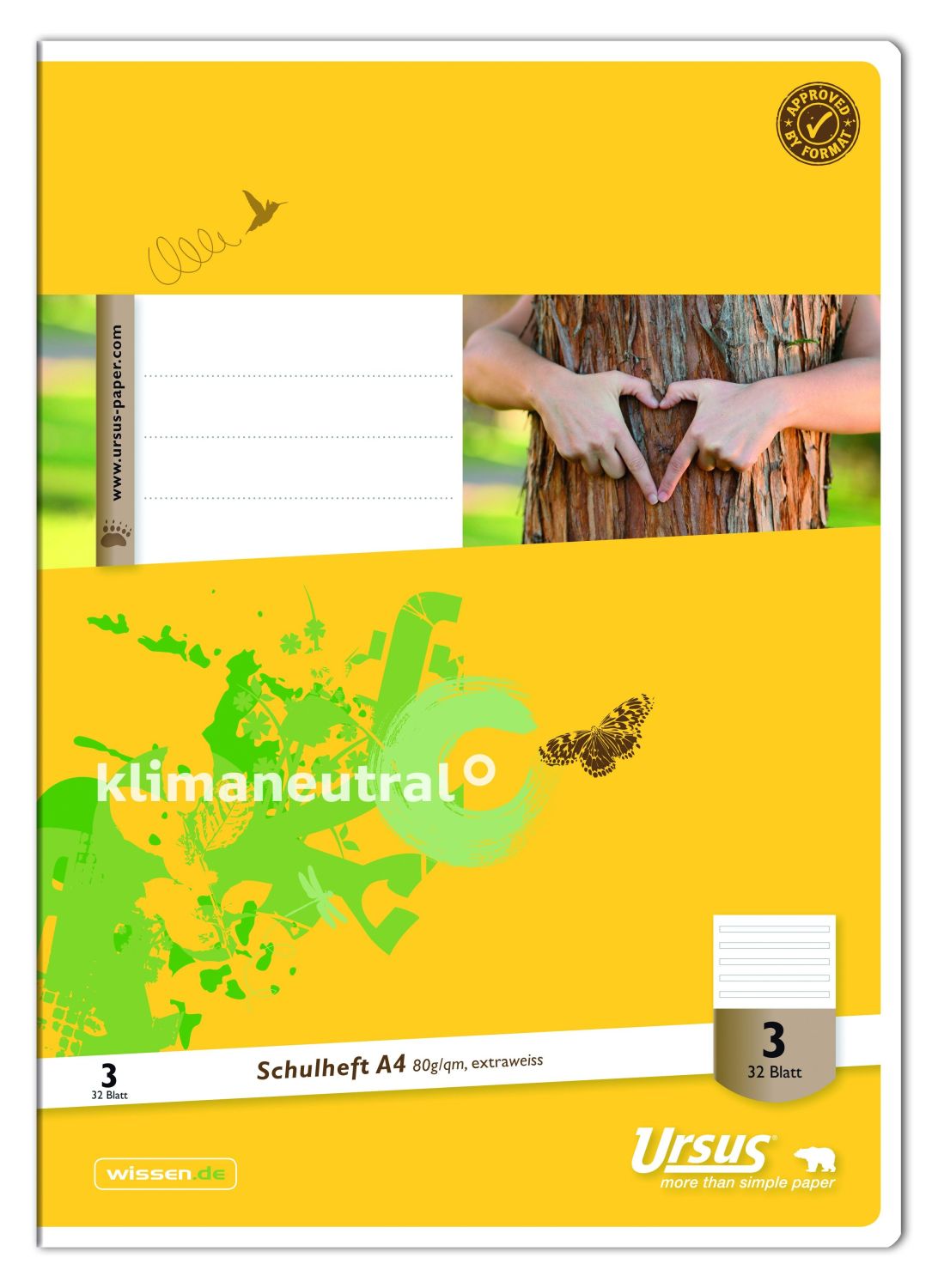 Heft LIN22 - A4 32 Blatt 80g/qm 5mm kariert Heft LIN22 - A4 32 Blatt 80g/qm 5mm kariert