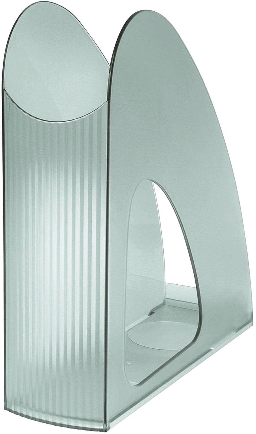 Stehsammler TWIN - DIN A4/C4, standfest, modern, transluzent-grau Stehsammler TWIN - DIN A4/C4, standfest, modern, transluzent-grau