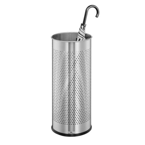 Schirmständer Edelstahl rund 28,5 Liter, metallic silber