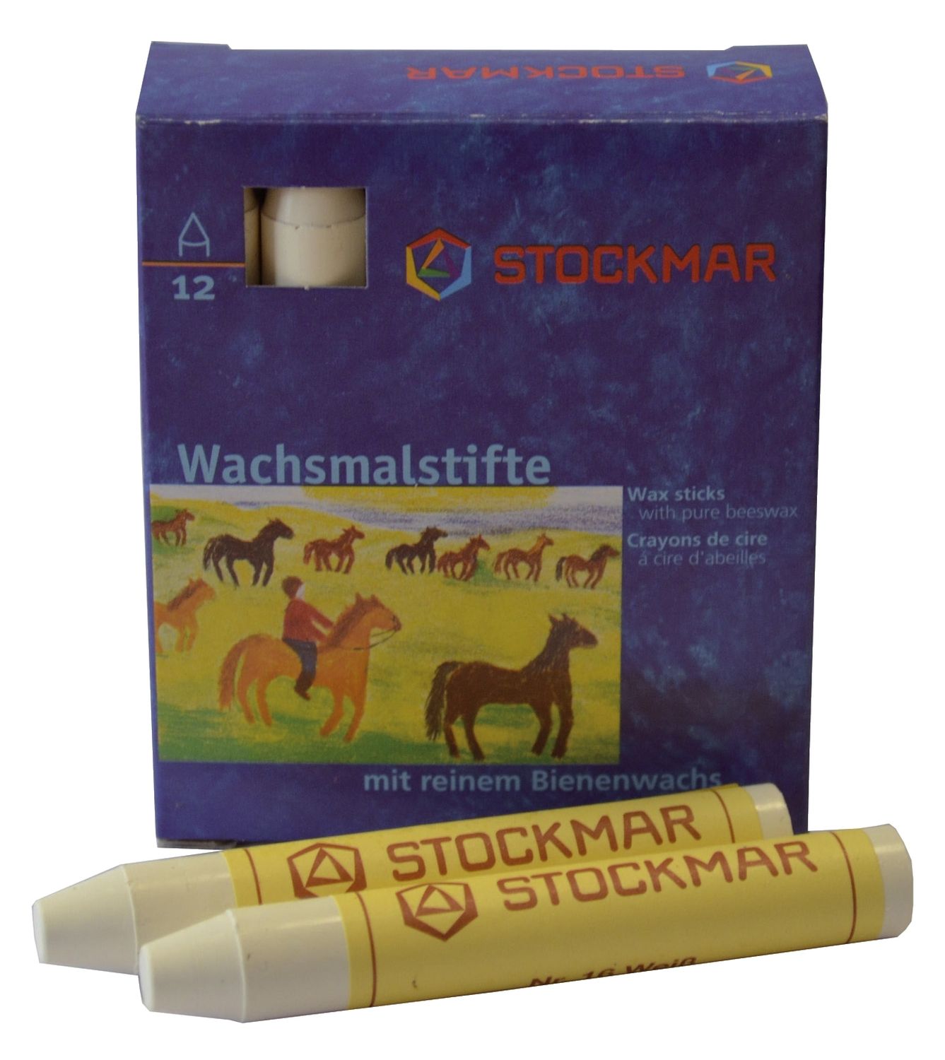 Wachsmalstifte - weiß - 12 Stifte Wachsmalstifte - weiß - 12 Stifte