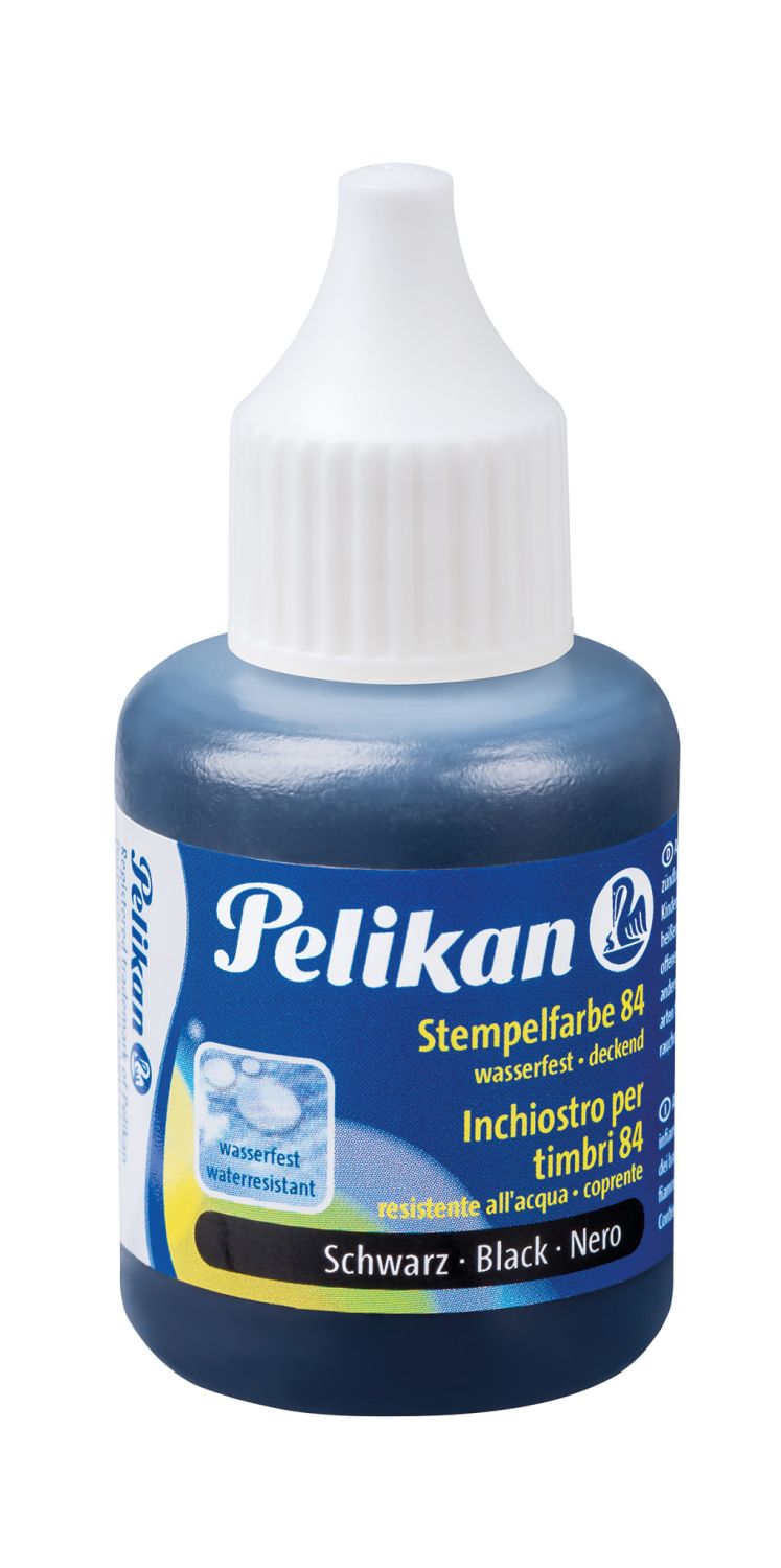 Stempelfarbe Sorte 84 - 30 ml, schwarz, Kunststoff-Behälter mit Spritzdüse Stempelfarbe Sorte 84 - 30 ml, schwarz, Kunststoff-Behälter mit Spritzdüse