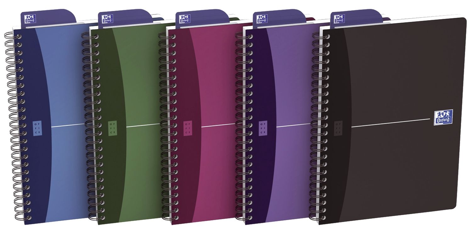 Office Urban Mix Spiralbuch - A5, 7 mm liniert, 90 Blatt, sortiert Office Urban Mix Spiralbuch - A5, 7 mm liniert, 90 Blatt, sortiert