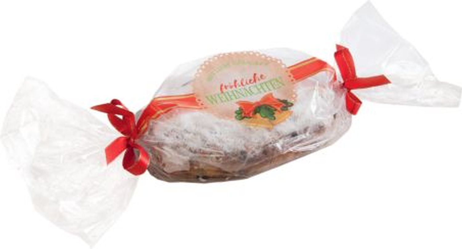Stollenschlauch "Frohes Fest" - 25 x 64 cm, mit Druck, 2 Stück Stollenschlauch "Frohes Fest" - 25 x 64 cm, mit Druck, 2 Stück