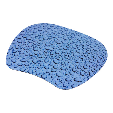Mauspad Q-Connect KF04559, Wassertropfen, 17 x 21 cm, blau