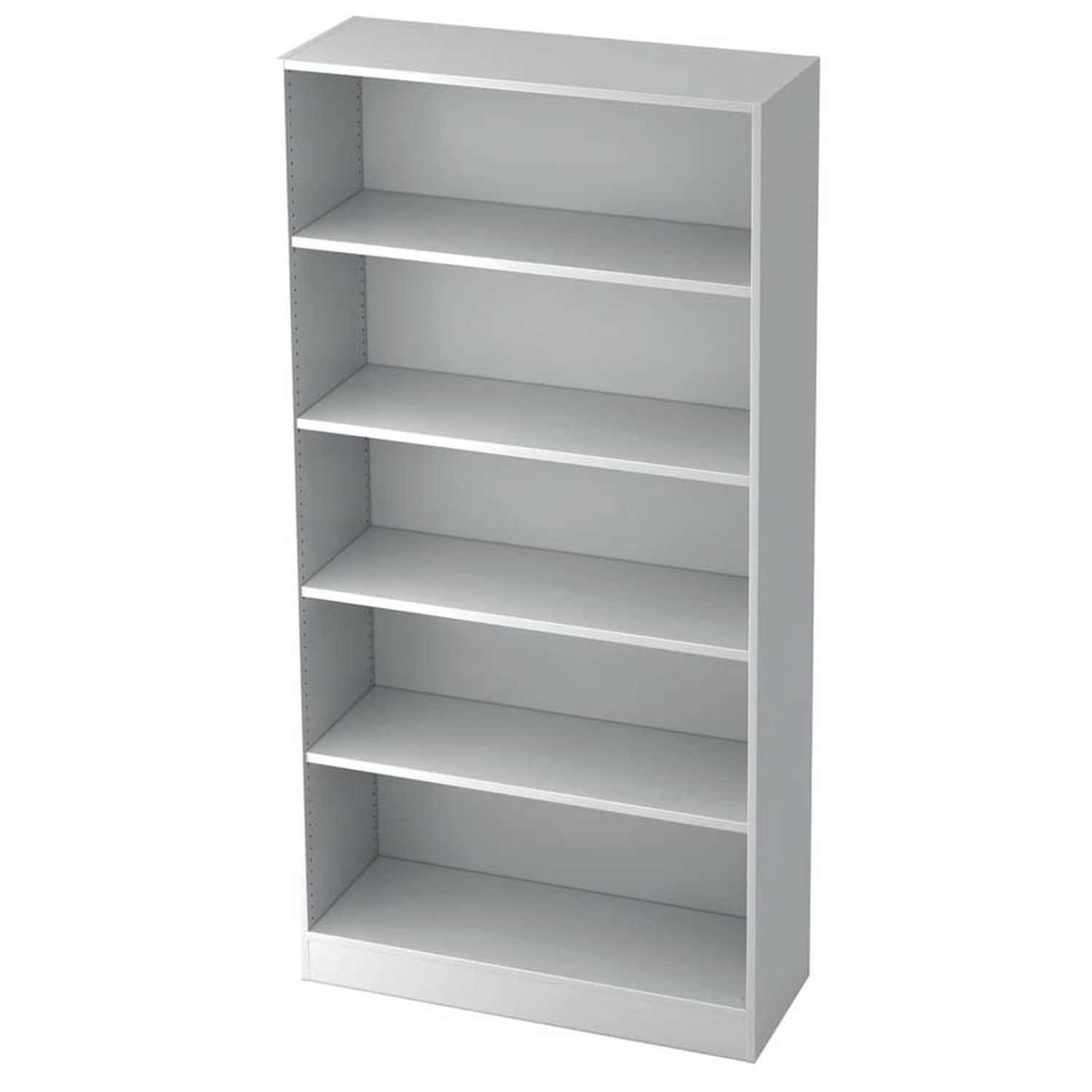 Regal - breit, 5OH, 100 cm breit, Sockelblende, Weiß, mit Montageservice Regal - breit, 5OH, 100 cm breit, Sockelblende, Weiß, mit Montageservice