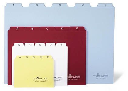 Leitregister A-Z - DIN A6 quer, weiß Leitregister A-Z - DIN A6 quer, weiß