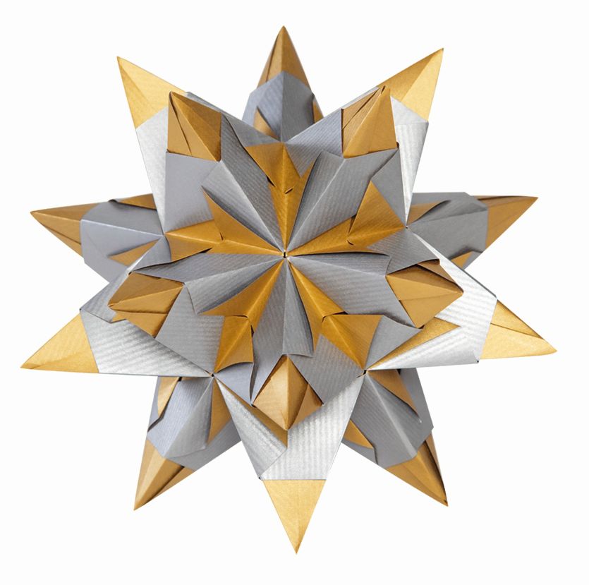 Bascetta Stern - silber/gold, Ø 30 cm Bascetta Stern - silber/gold, Ø 30 cm