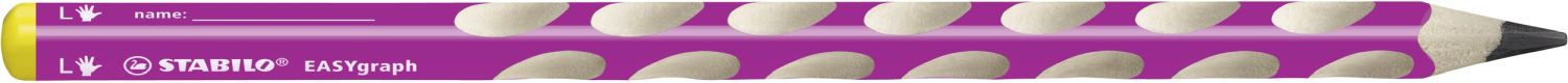 Ergonomischer Dreikant-Bleistift für Linkshänder - EASYgraph in pink - Einzelstift - Härtegrad B Ergonomischer Dreikant-Bleistift für Linkshänder - EASYgraph in pink - Einzelstift - Härtegrad B
