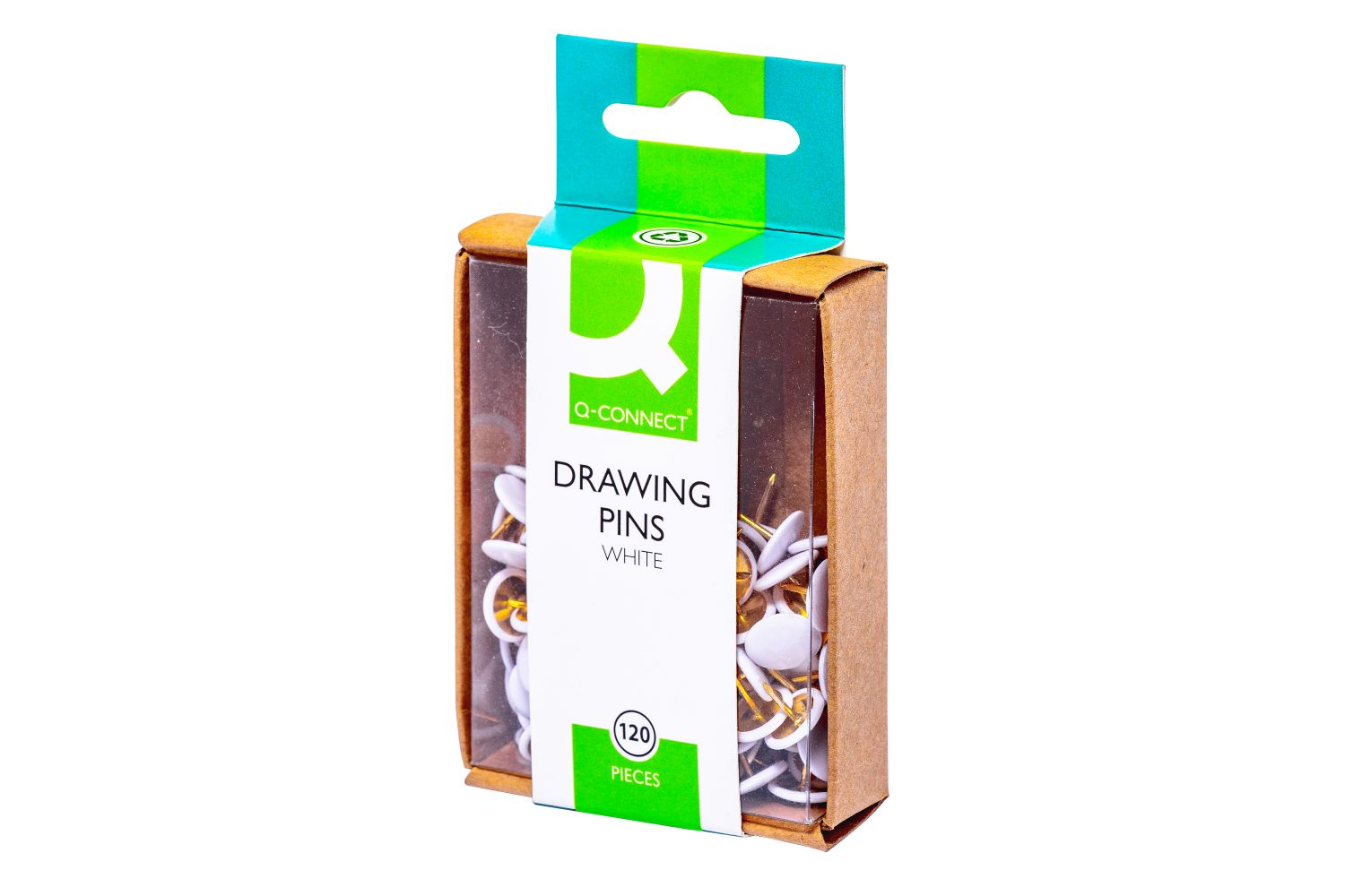 Reißnägel - kunststoffüberzogen, weiß, 120 Stück Reißnägel - kunststoffüberzogen, weiß, 120 Stück