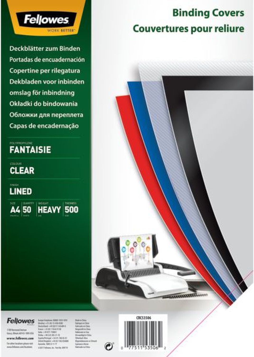 Deckblätter Fantasie - A4, PP, transparent, 50 Stück Deckblätter Fantasie - A4, PP, transparent, 50 Stück