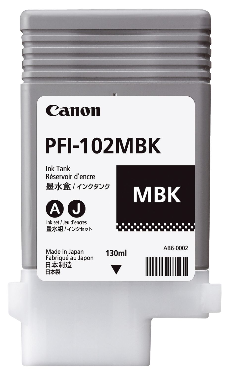Original Canon Tintenpatrone schwarz matt (0894B001,0894B001AA,894B001,894B001AA,PFI-102MBK)