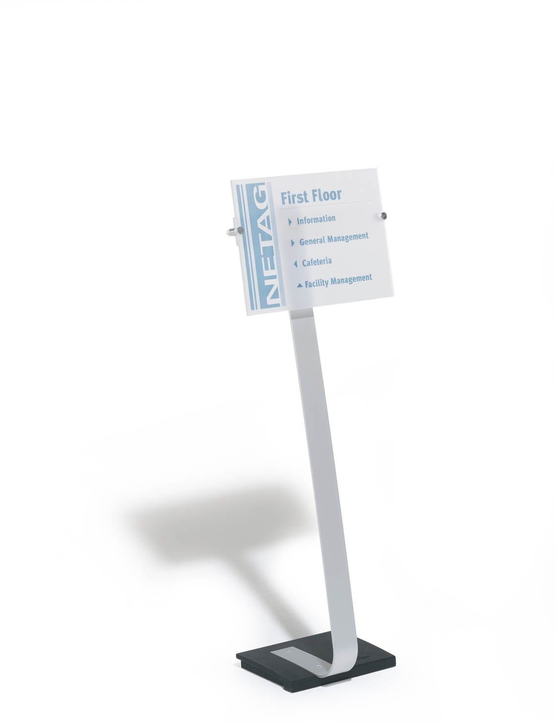 Präsentationsständer CRYSTAL SIGN STAND A3, DIN A3, metallic silber Präsentationsständer CRYSTAL SIGN STAND A3, DIN A3, metallic silber