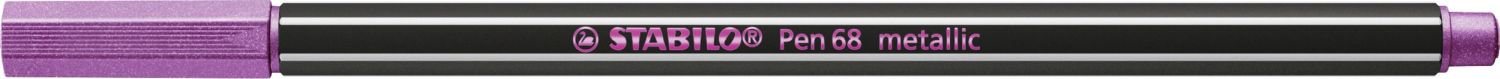 Premium Metallic-Filzstift - Pen 68 metallic - Einzelstift - metallic rosarot
