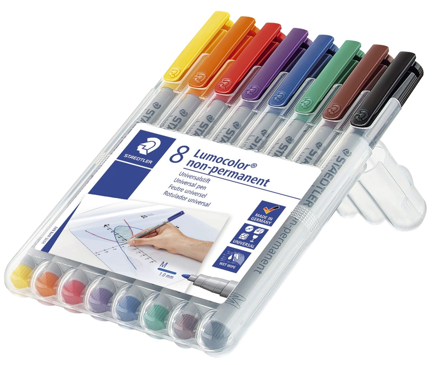 Feinschreiber Universalstift Lumocolor® - non-permanent, M, 8 Farben Feinschreiber Universalstift Lumocolor® - non-permanent, M, 8 Farben
