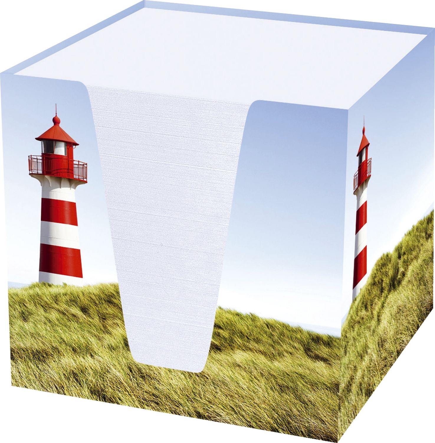 Notizklotz "Leuchtturm" - 900 Blatt, 70 g/qm, weiß, 95 x 95 x 95 mm Notizklotz "Leuchtturm" - 900 Blatt, 70 g/qm, weiß, 95 x 95 x 95 mm