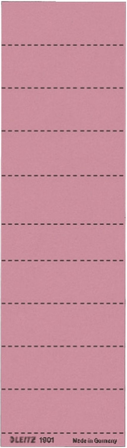 Beschriftungsschilder Leitz 1901-00-25, Handbeschriftung, Karton, 100 Stück, rot