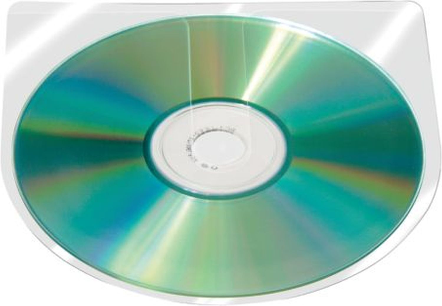 CD/DVD-Hüllen selbstklebend - ohne Lasche, transparent, 100 Stück