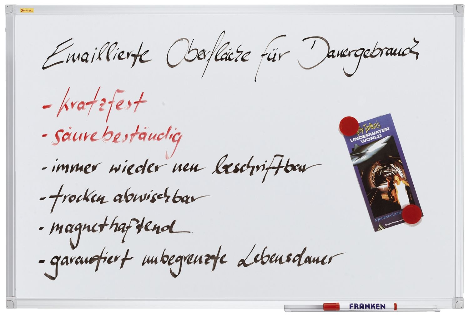 X-tra!Line® Schreibtafel - 300 x 120 cm, magnetisch, weiß emailliert X-tra!Line® Schreibtafel - 300 x 120 cm, magnetisch, weiß emailliert