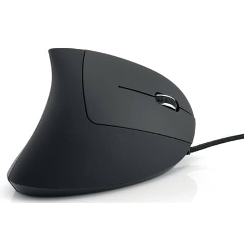 Maus MediaRange MROS230, für Rechtshänder, kabelgebunden, 6 Tasten, 2.400 dpi, schwarz