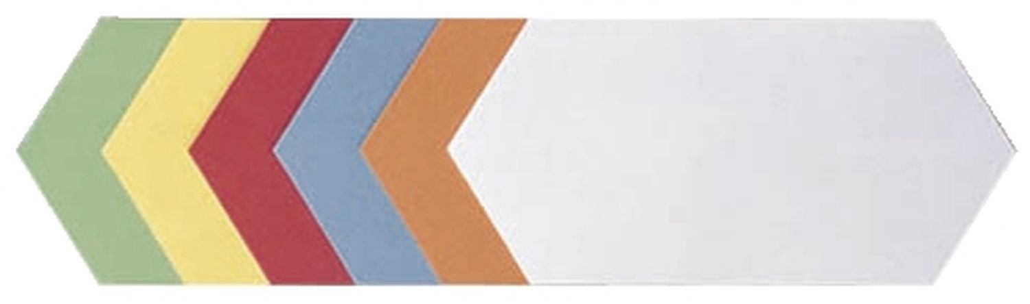 Moderationskarte - Rhombus, 205 x 95 mm, sortiert, 500 Stück Moderationskarte - Rhombus, 205 x 95 mm, sortiert, 500 Stück