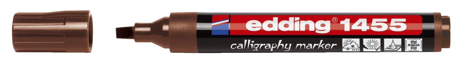 1455 Kalligrafie Stift - Fasermaler, 1-5 mm, dunkelbraun 1455 Kalligrafie Stift - Fasermaler, 1-5 mm, dunkelbraun