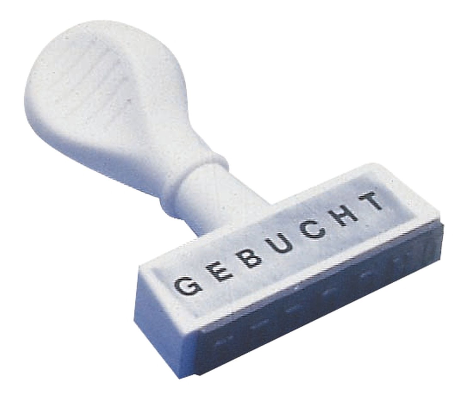 Stempel Text Gebucht - Abdruck 45 mm Stempel Text Gebucht - Abdruck 45 mm
