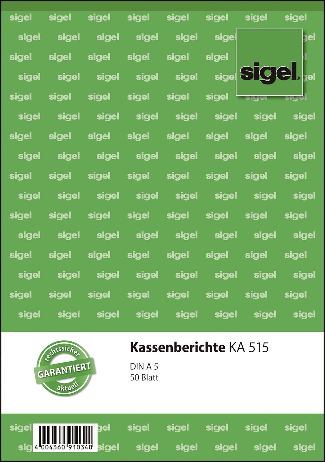 Kassenberichte - A5, 50 Blatt