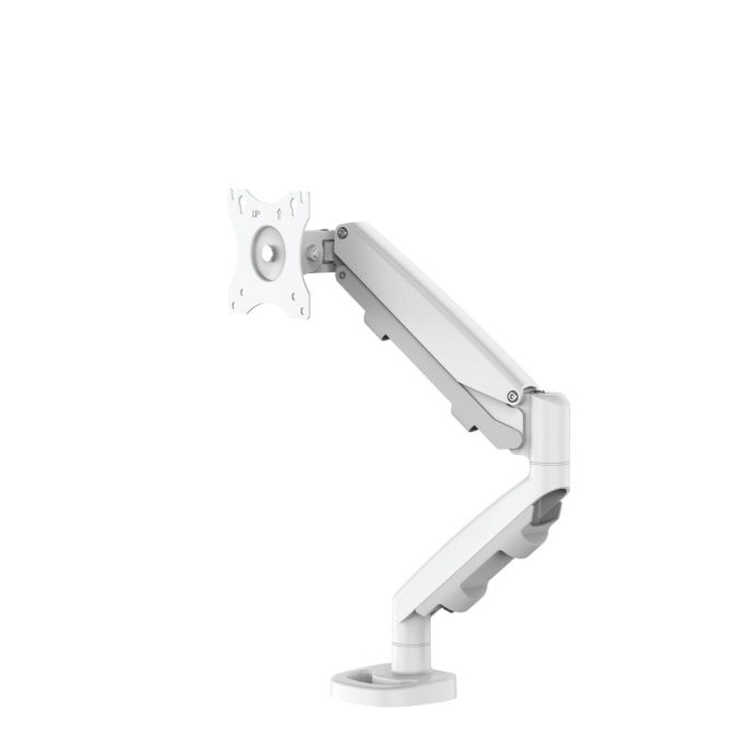 Eppa Series Einzel-Monitorarm - weiß, 8 kg, Klemme oder Kabeldurchführung Eppa Series Einzel-Monitorarm - weiß, 8 kg, Klemme oder Kabeldurchführung