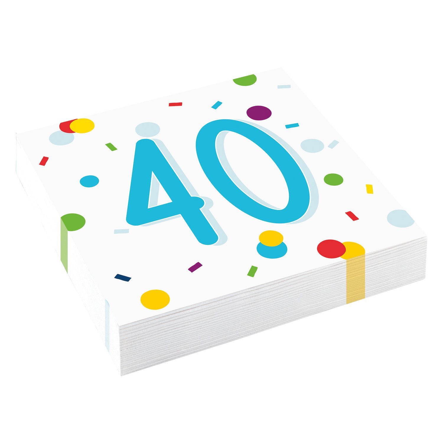 Motivserviette 33x33 Geburtstag Zahl 40 Motivserviette 33x33 Geburtstag Zahl 40