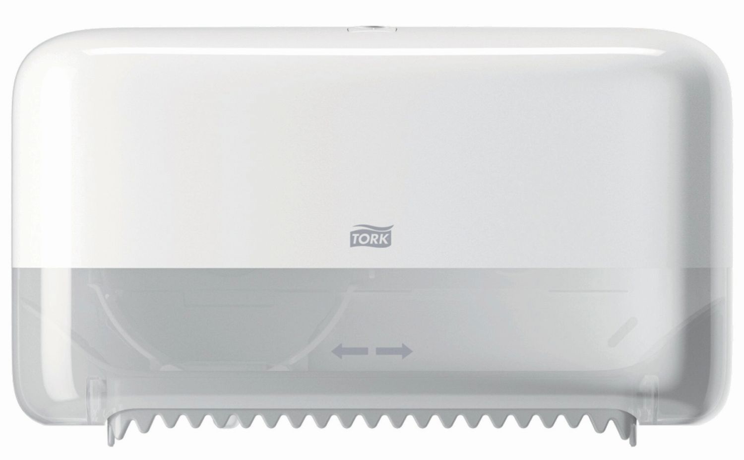 Doppelrollenspender für hülsenloses Midi Toilettenpapier System T7 Doppelrollenspender für hülsenloses Midi Toilettenpapier System T7