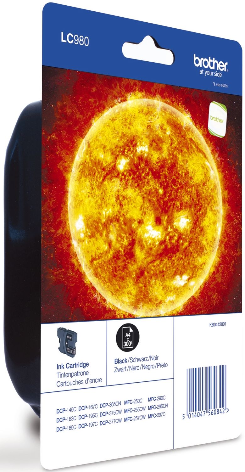 Original Brother Tintenpatrone schwarz (LC-980BK)