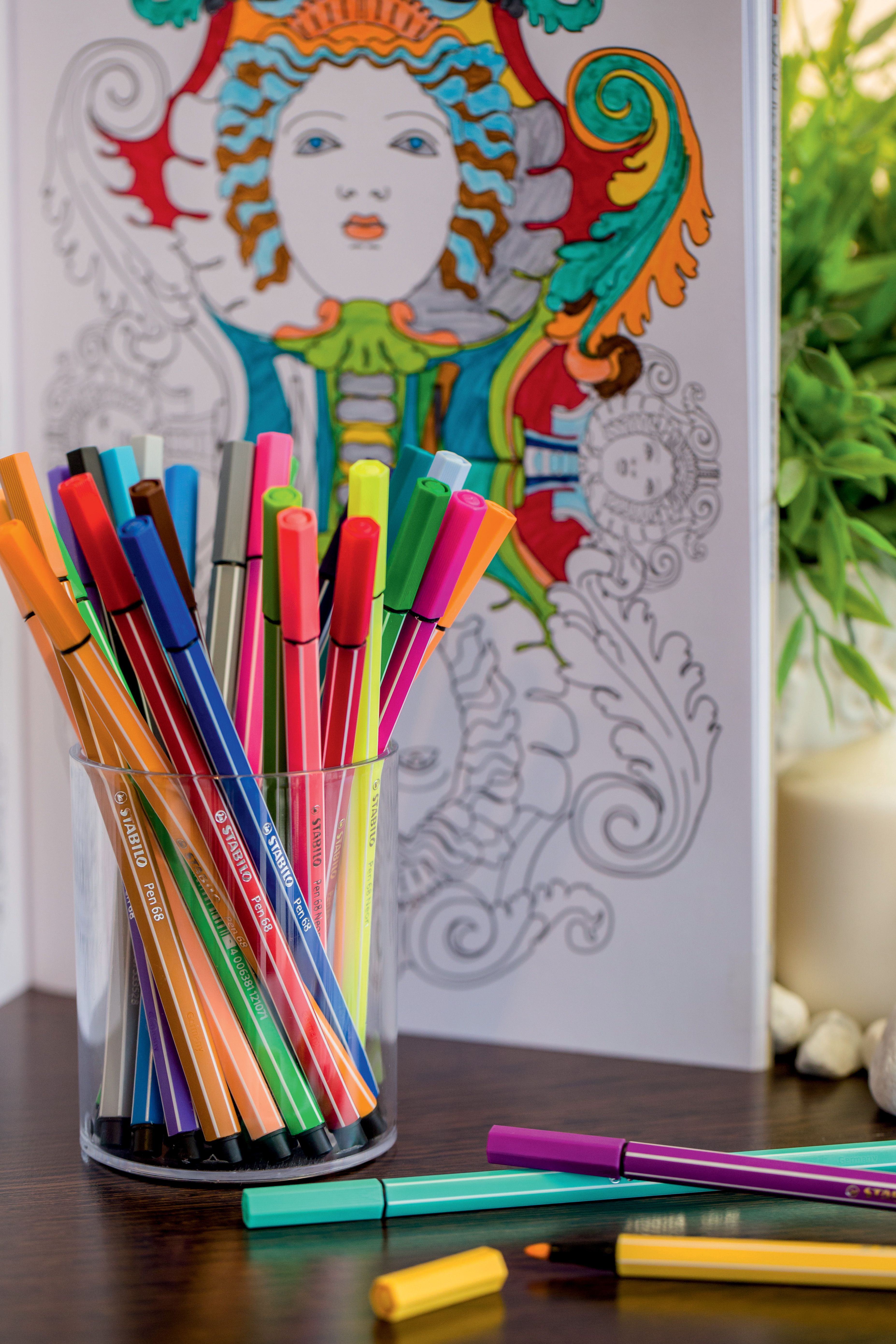 Premium-Filzstift - Pen 68 - 12er Pack - mit 12 verschiedenen Farben Premium-Filzstift - Pen 68 - 12er Pack - mit 12 verschiedenen Farben