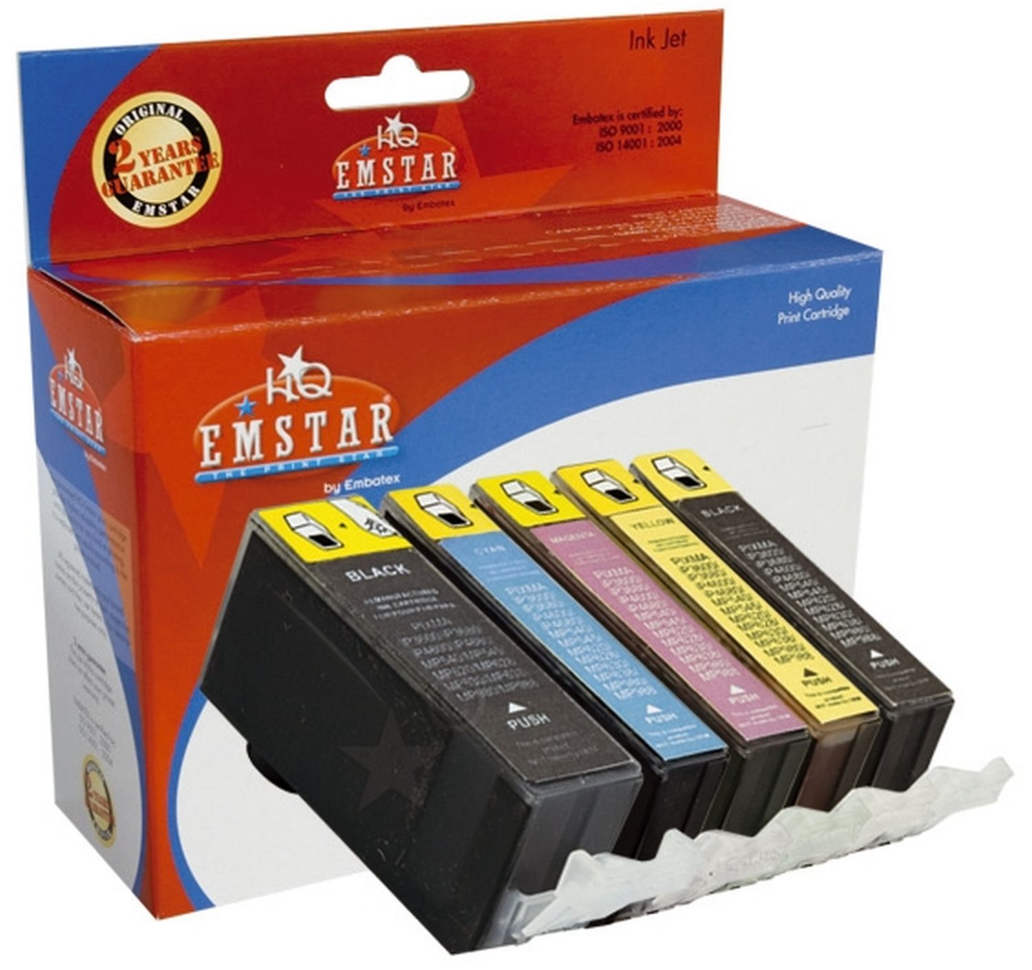 Alternativ Emstar Tintenpatrone MultiPack 2xBk,C,M,Y (10CAIP3600MULTI-C92,C92)