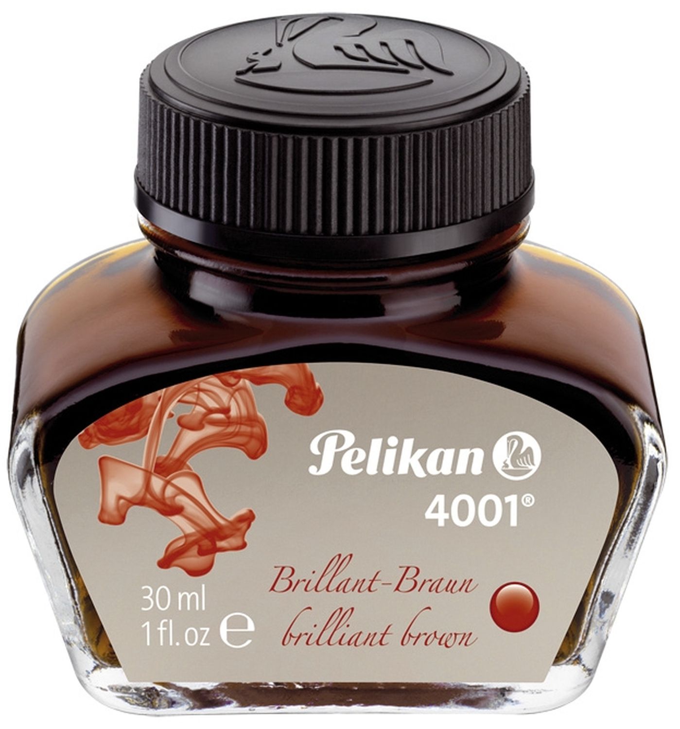 Tinte 4001® - 30 ml Glasflacon, brillant-braun Tinte 4001® - 30 ml Glasflacon, brillant-braun