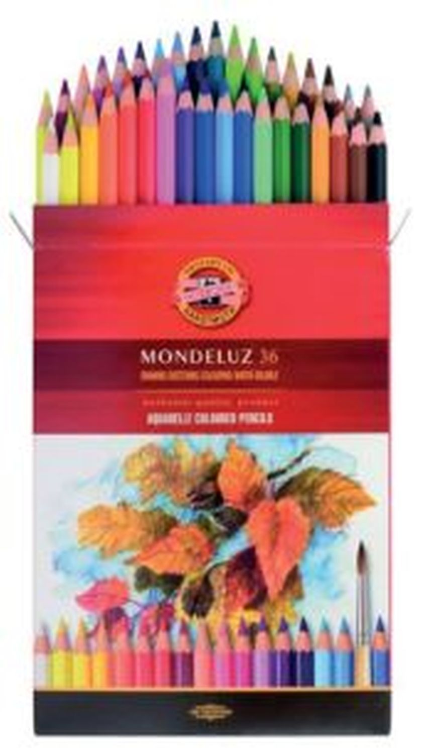 Aquarellstiftetui Mondeluz - 36er Farbkartonetui