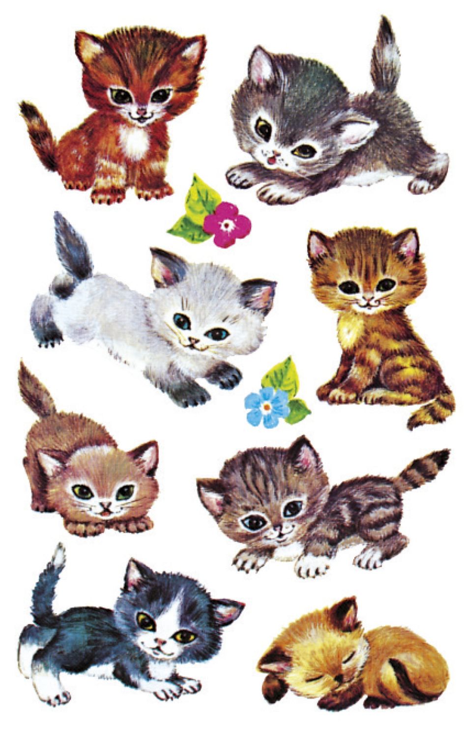 Z-Design 4346, Kinder Sticker, Katzen, 3 Bogen/30 Sticker Z-Design 4346, Kinder Sticker, Katzen, 3 Bogen/30 Sticker