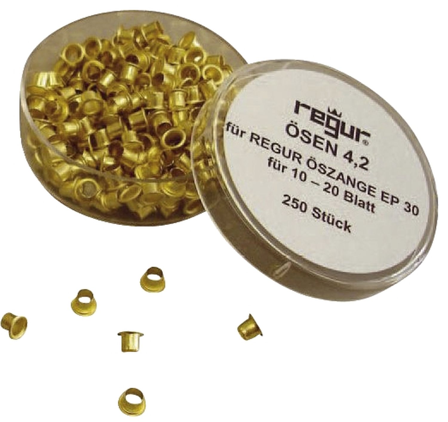 Ösen - 250 Stück, 4,2 mm für 10-20 Blatt Ösen - 250 Stück, 4,2 mm für 10-20 Blatt