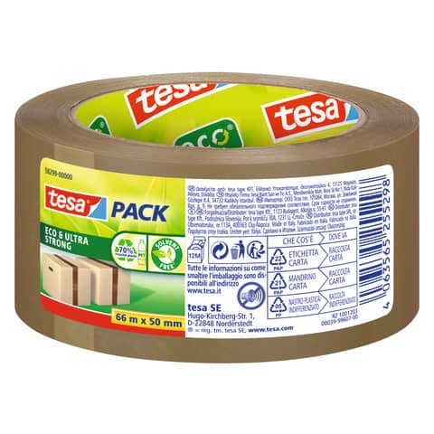 Verpackungsklebeband PET ECO ultra strong - 50mm x 66m, braun