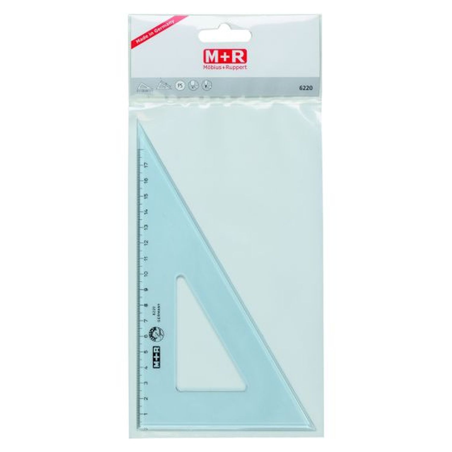 Winkel Spitz 60° 23cm rauchfarbig Winkel Spitz 60° 23cm rauchfarbig