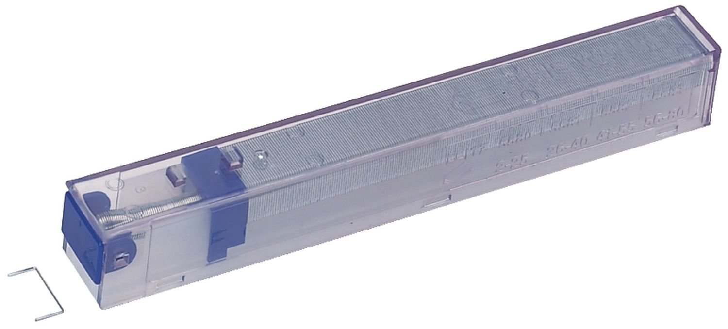 5591 Heftklammern K6 - Einweg-Kassette, 5x210 Stück, blau 5591 Heftklammern K6 - Einweg-Kassette, 5x210 Stück, blau