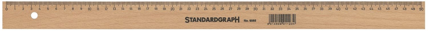 Holzlineal - 50 cm Holzlineal - 50 cm